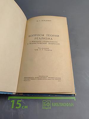 Вопросы теории реализма