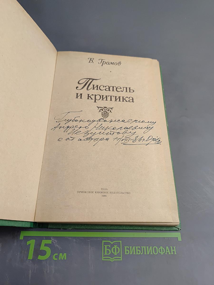 Писатель и критика