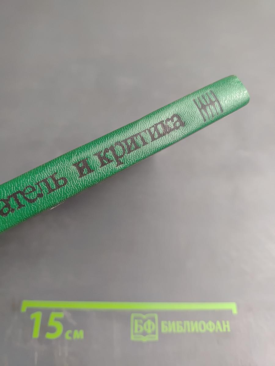 Писатель и критика