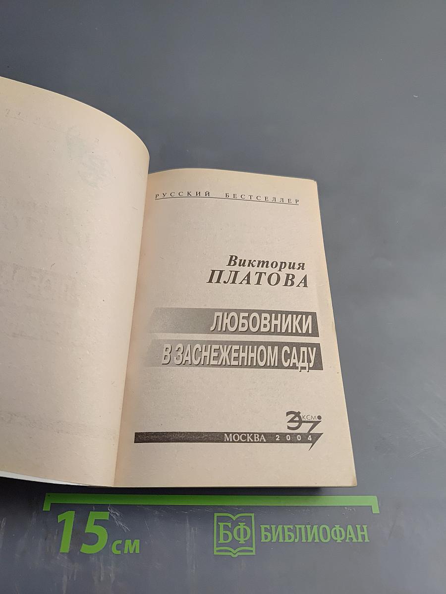 Любовники в заснеженном саду