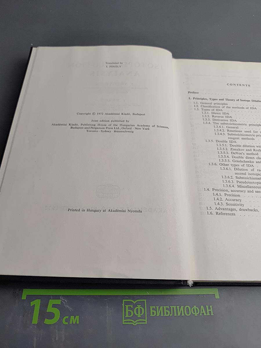 Isotope dilution analysis