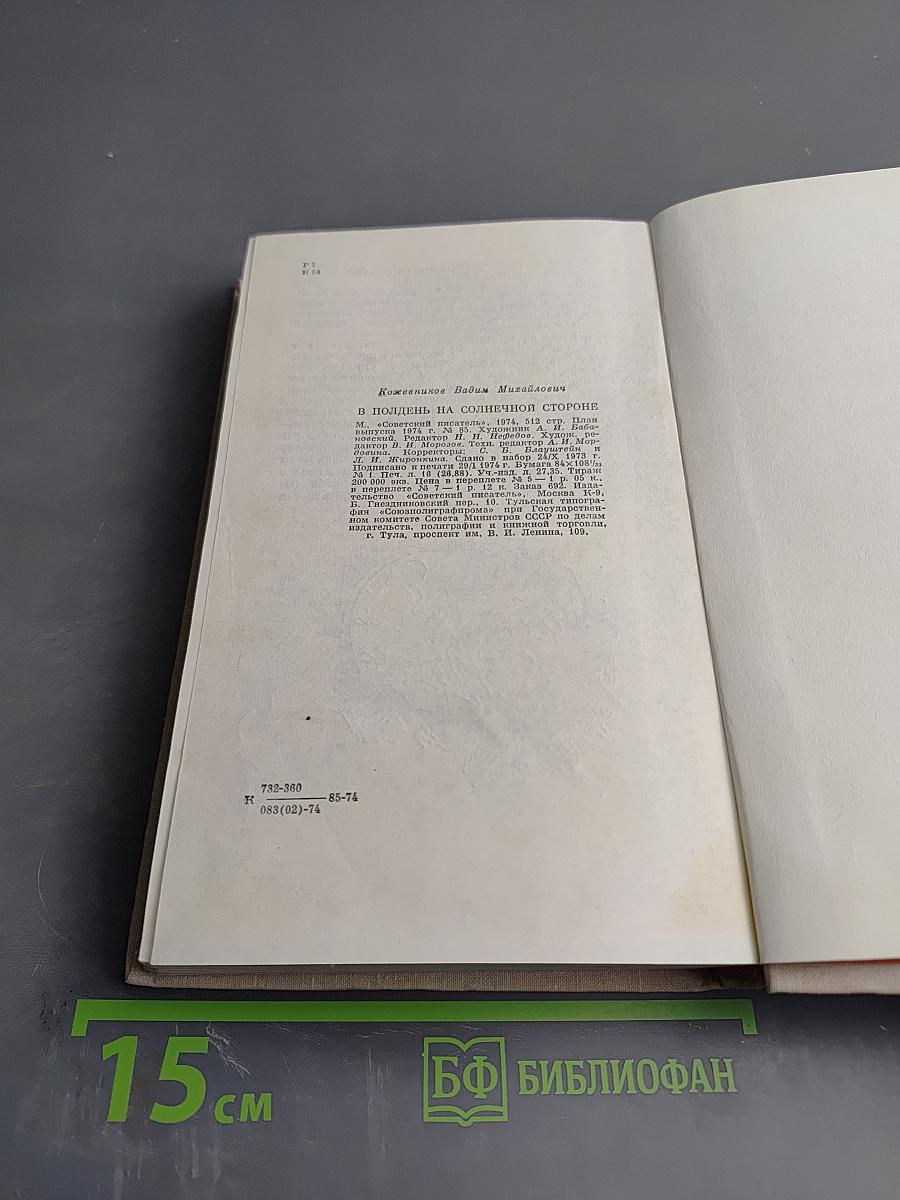 В полдень на солнечной стороне