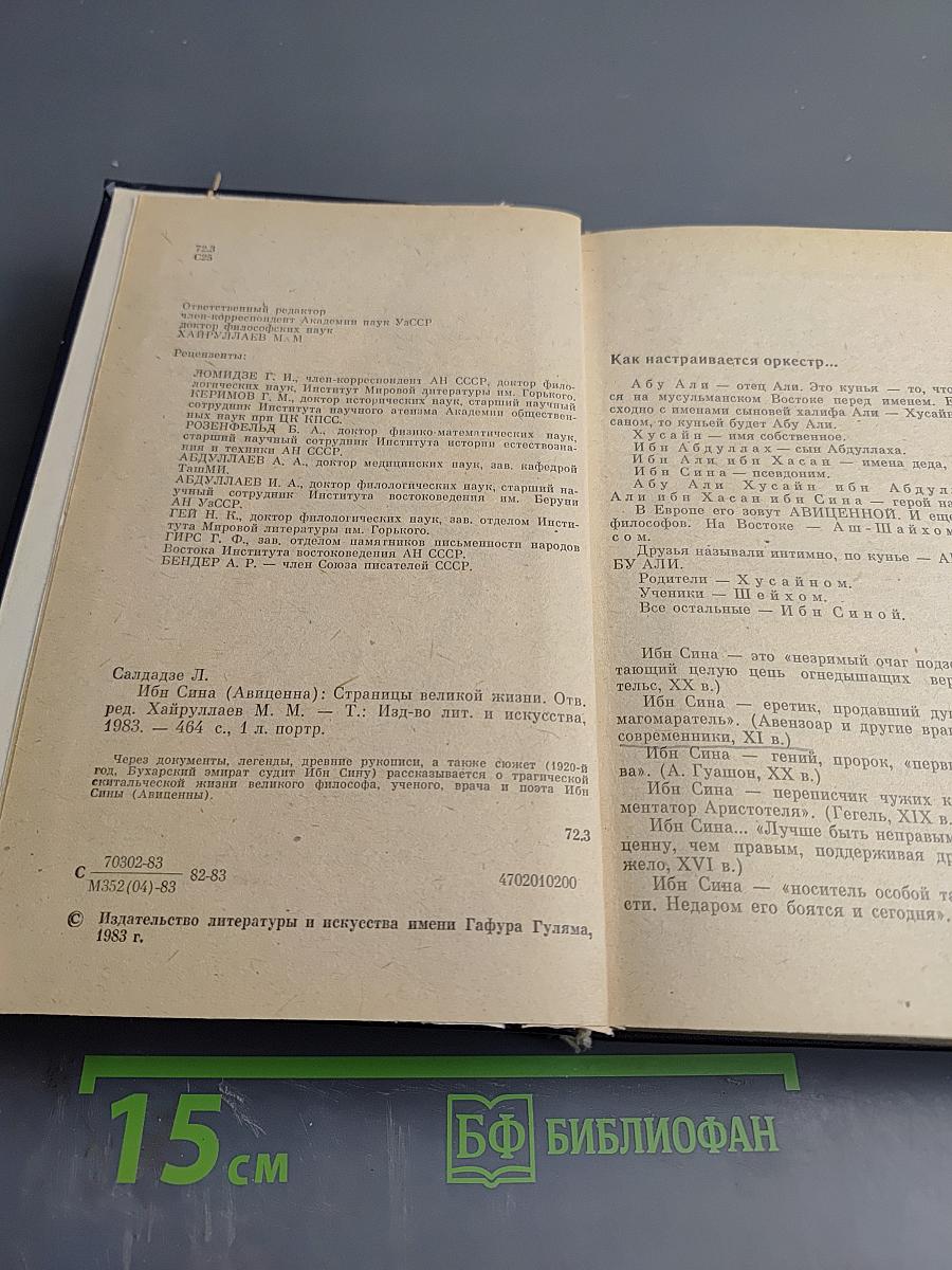 Ибн Сина (Авиценна): Страницы великой жизни