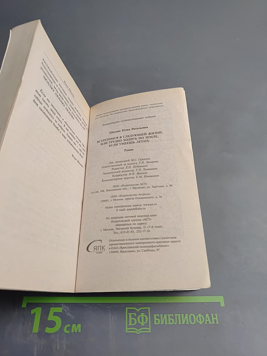 Встретимся в следующей жизни, или Трудно ходить по земле, если умеешь летать