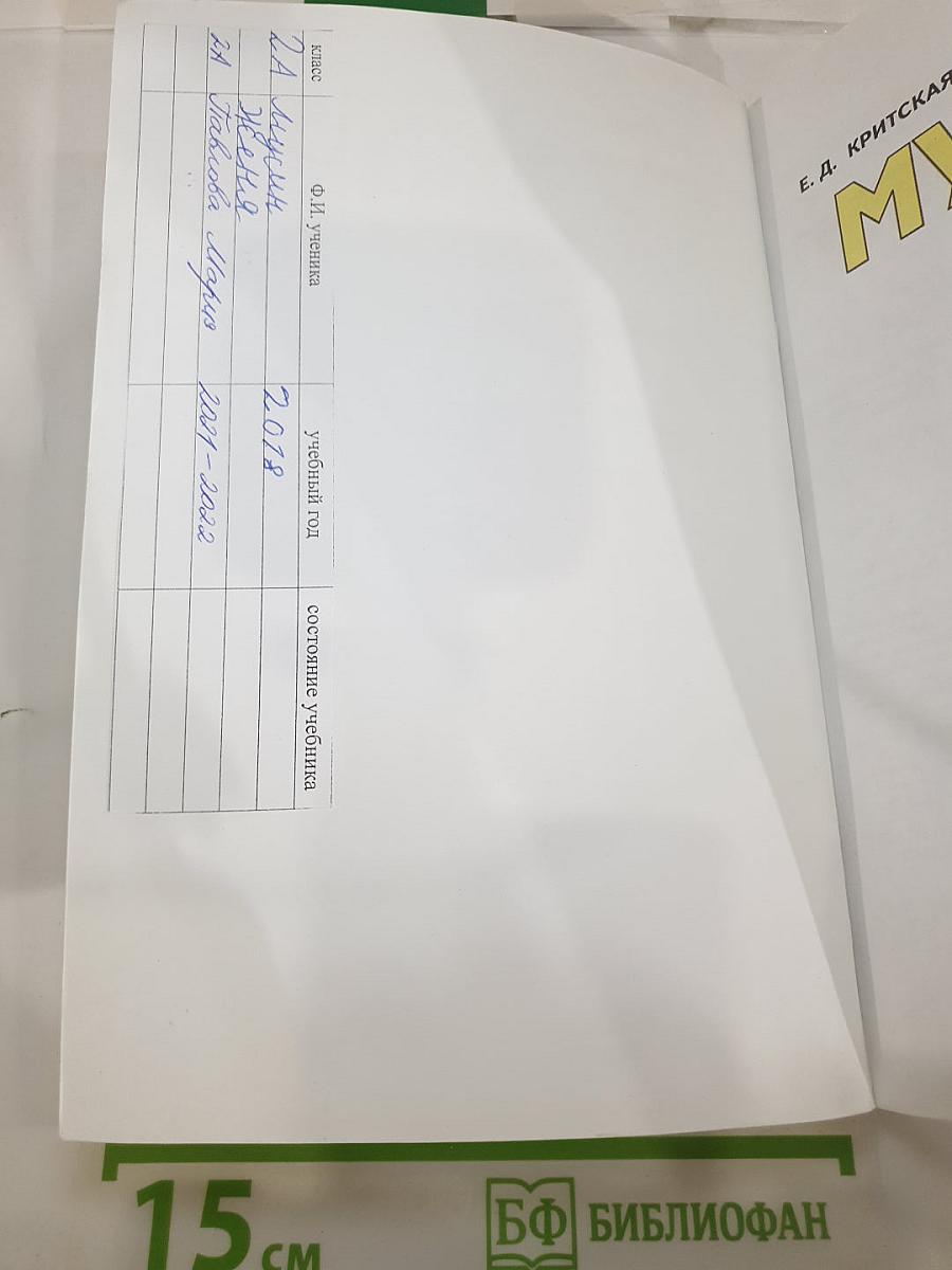 Музыка 2 класс