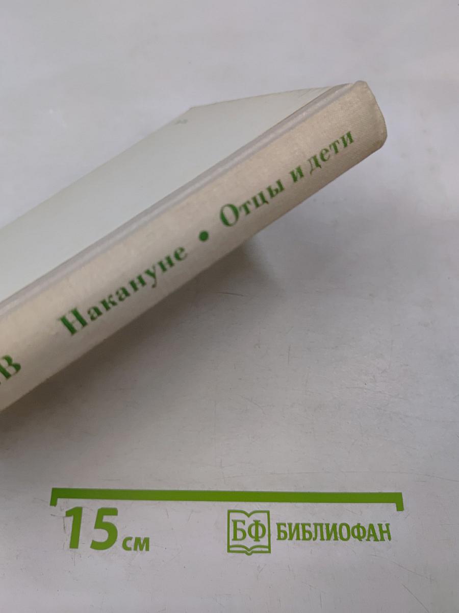 Накануне; Отцы и дети