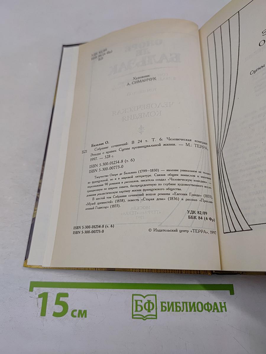 Человеческая комедия. Том Шестой