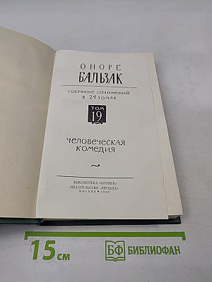 Человеческая комедия. Том 19
