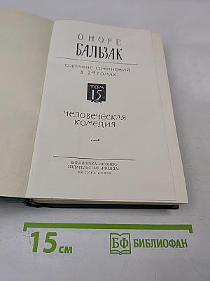 Человеческая комедия. Том 15