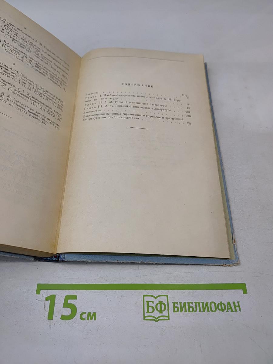 А. М. Горький о специфике литературы и проблеме типического