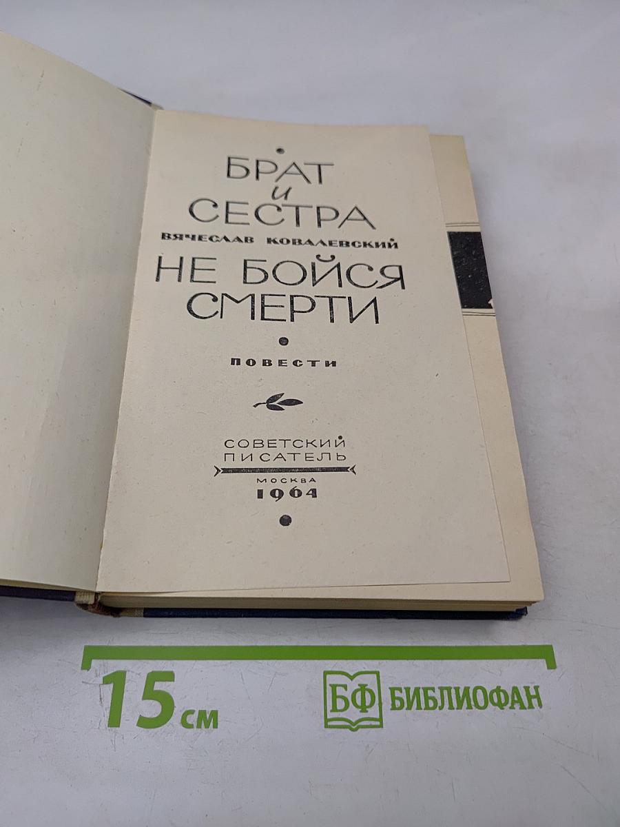 Брат и сестра. Не бойся смерти (Повести)