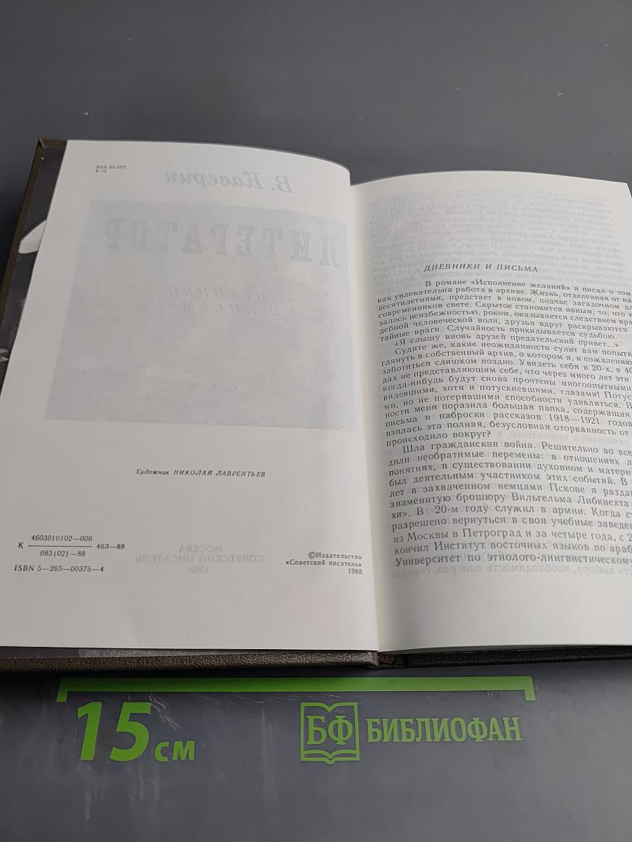 Литератор: Дневники и письма