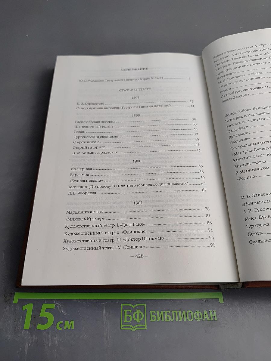 Статьи о театре