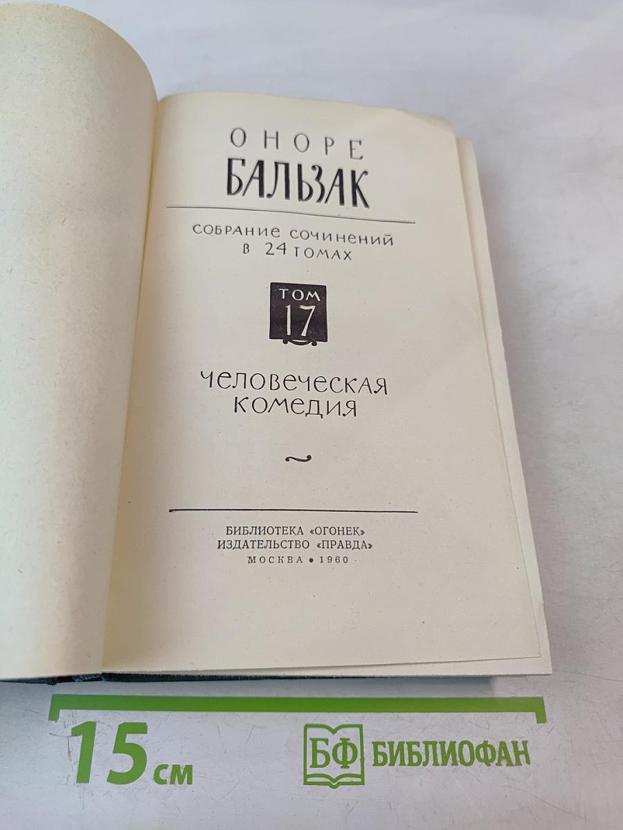 Человеческая комедия. Том 17