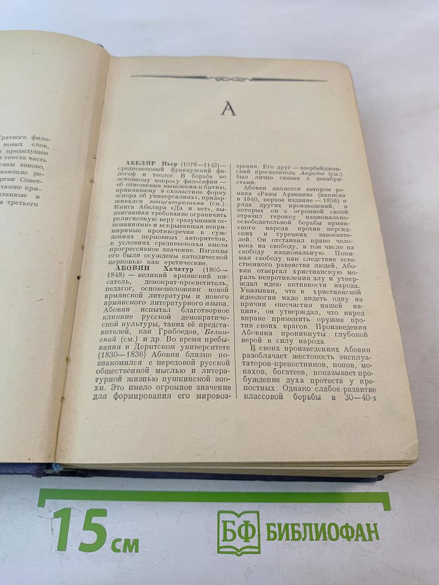 Краткий философский словарь