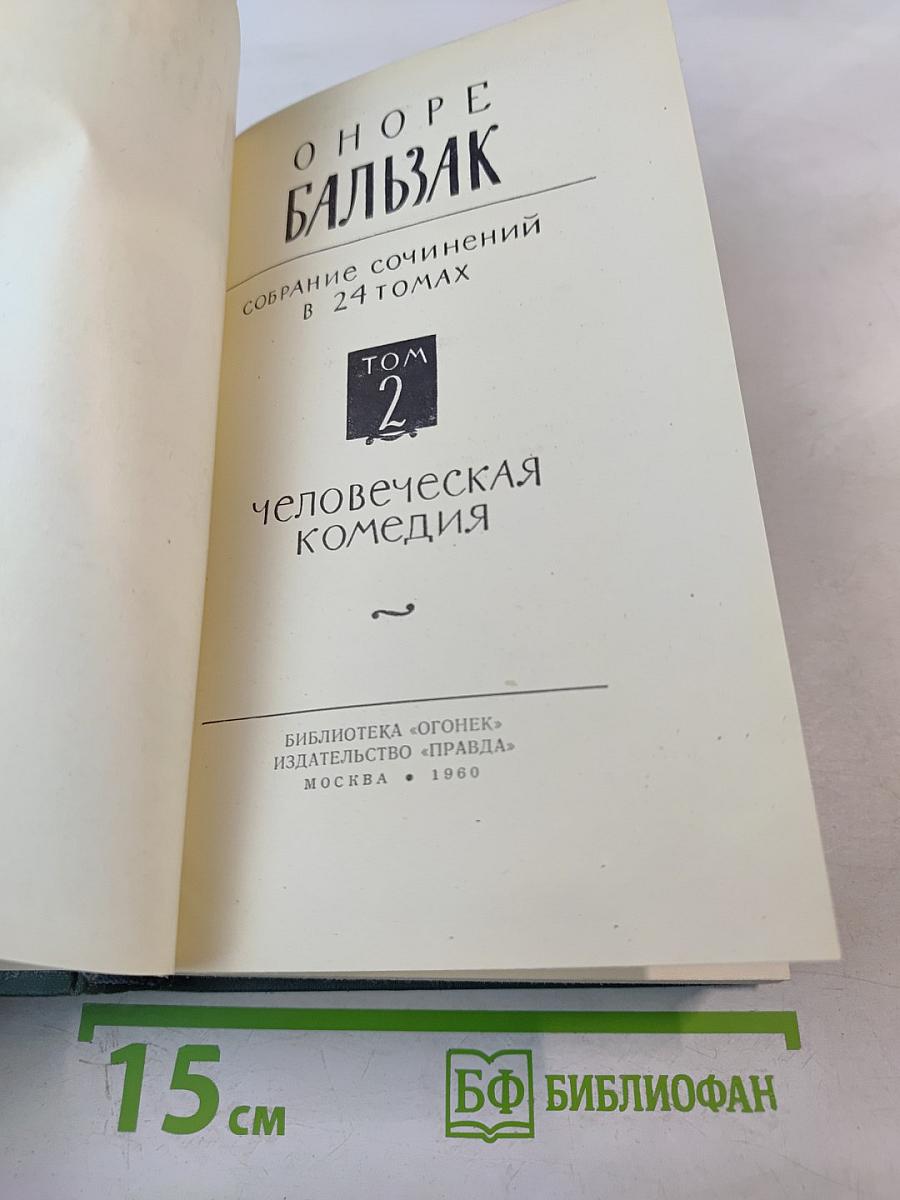 Человеческая комедия. Собрание сочинений в 24 томах. Том 2