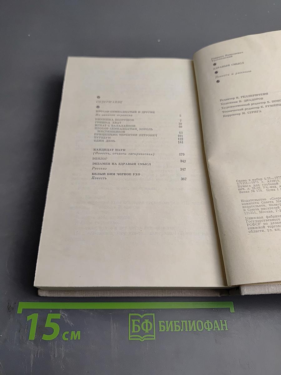 Здравый смысл. Повести и рассказы