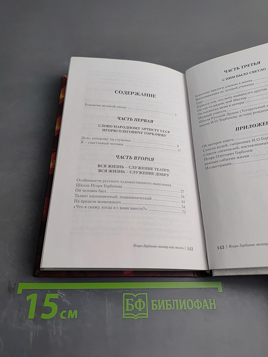 Игорь Горбачев: Театр как жизнь