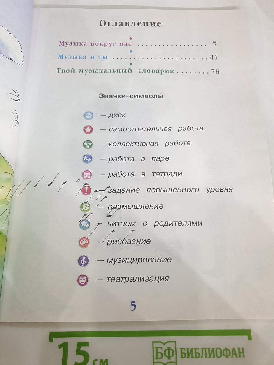 Музыка 1 класс