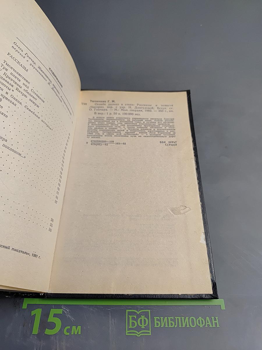 Огонёк далеко в степи