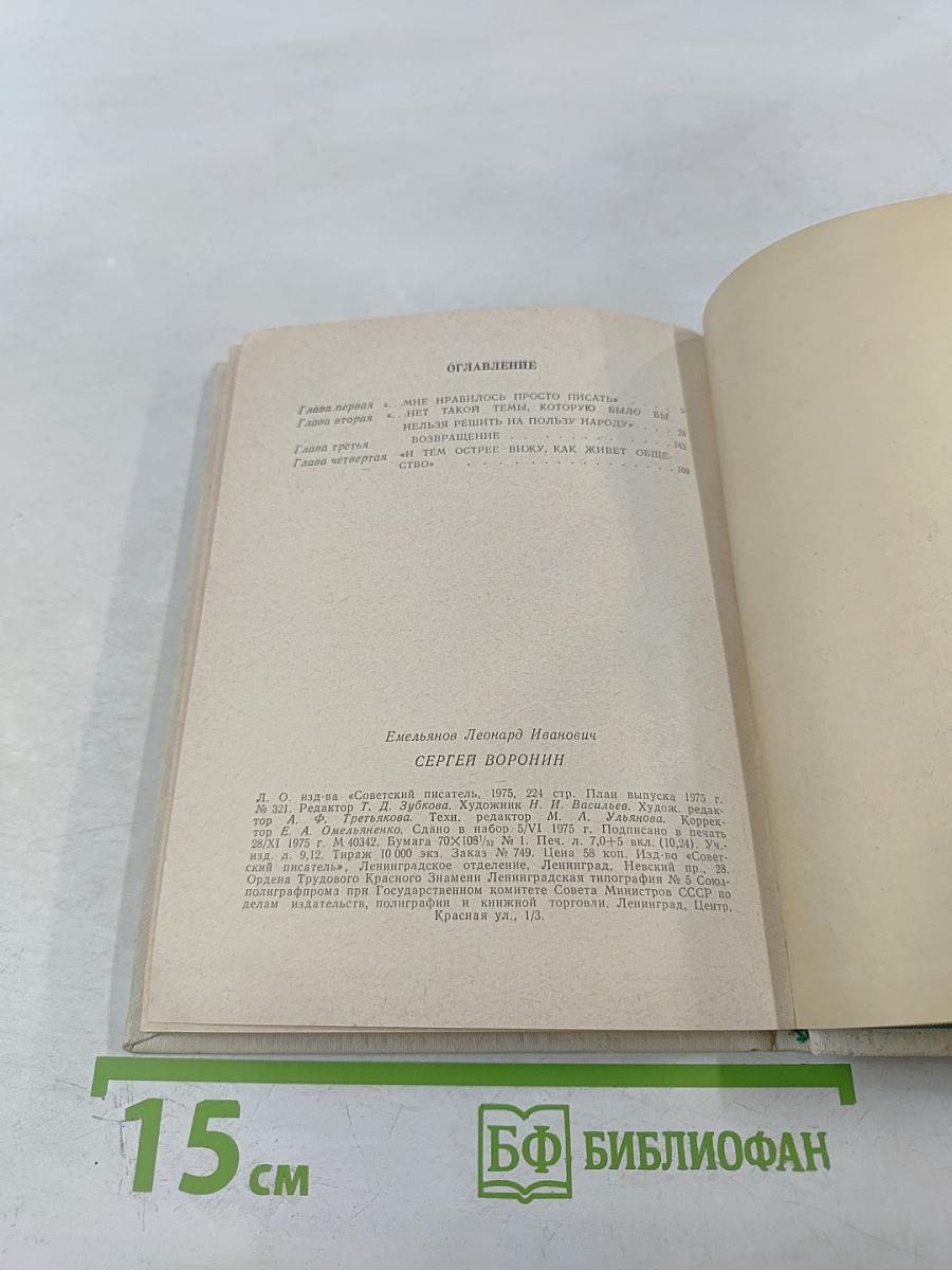 Сергей Воронин: критико-биографический очерк