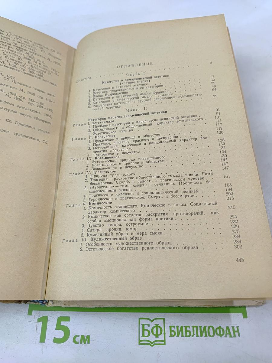 Основные эстетические категории