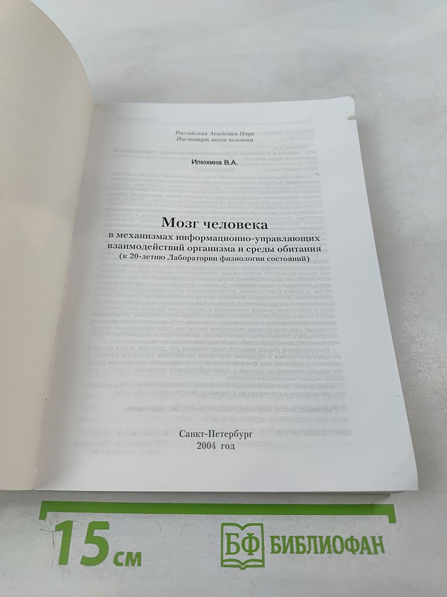 Мозг человека в механизмах информационно-управляющих взаимодействий организма и среды обитания