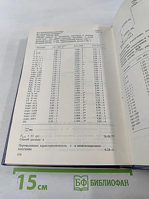 Схемы распада радионуклидов. Энергия и интенсивность излучения. Часть 2, книга 2