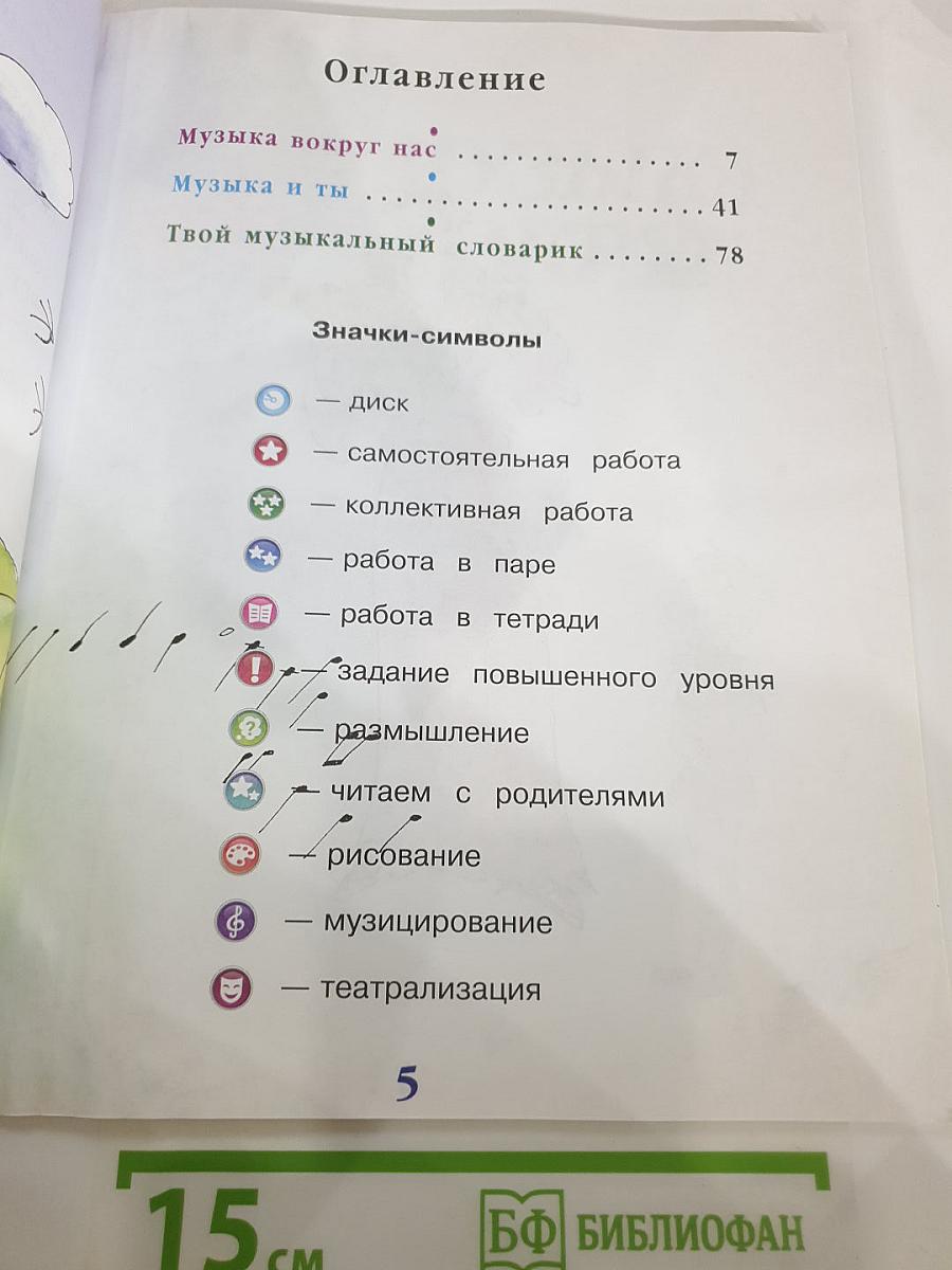 Музыка 1 класс