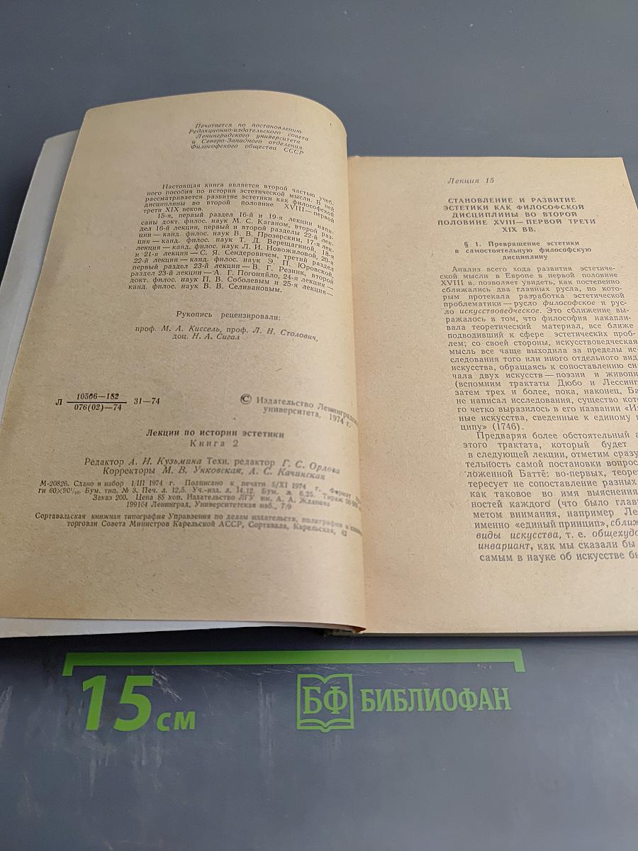 Лекции по истории эстетики. Книга 2