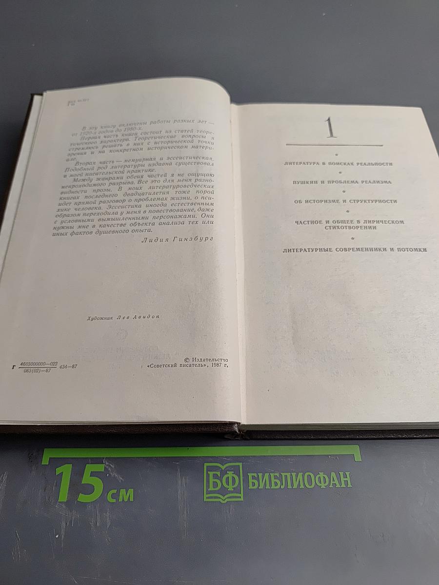 Литература в поисках реальности