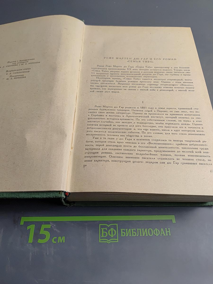 Семья Тибо. Том 1