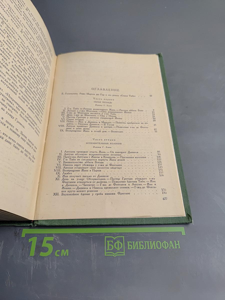 Семья Тибо. Том 1