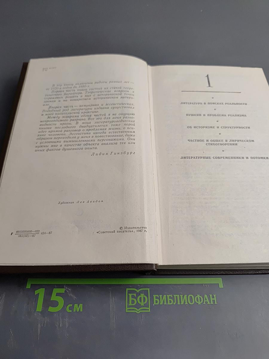 Литература в поисках реальности