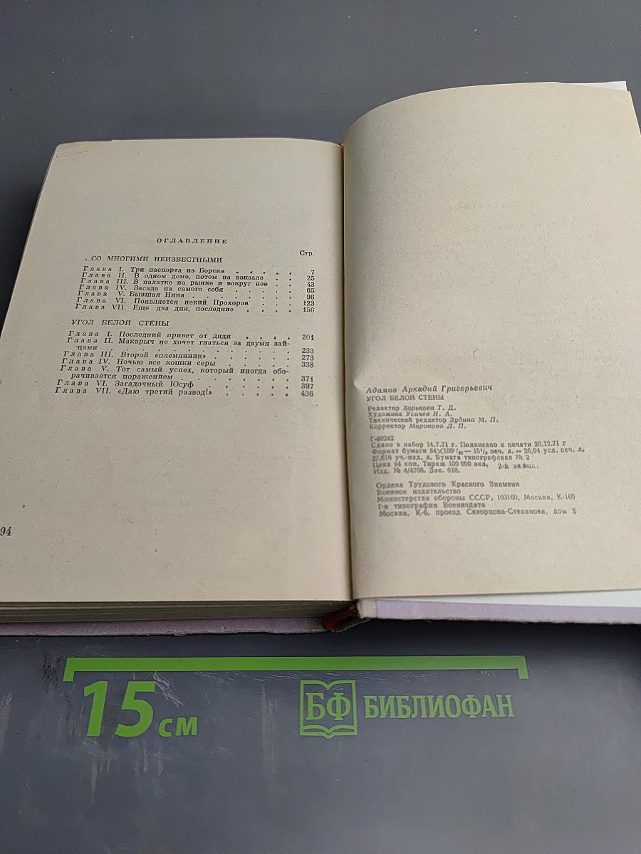 Угол белой стены