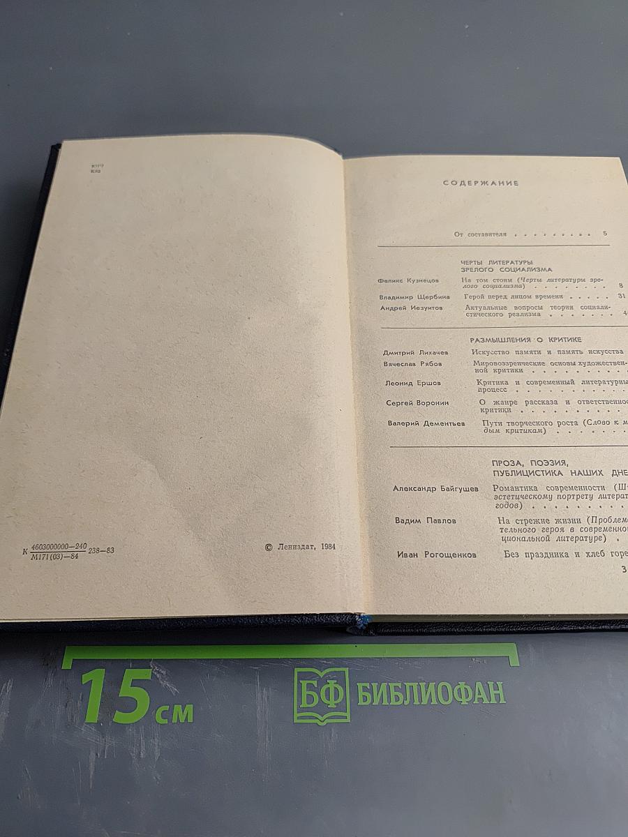 Критика и время: Литературно-критический сборник