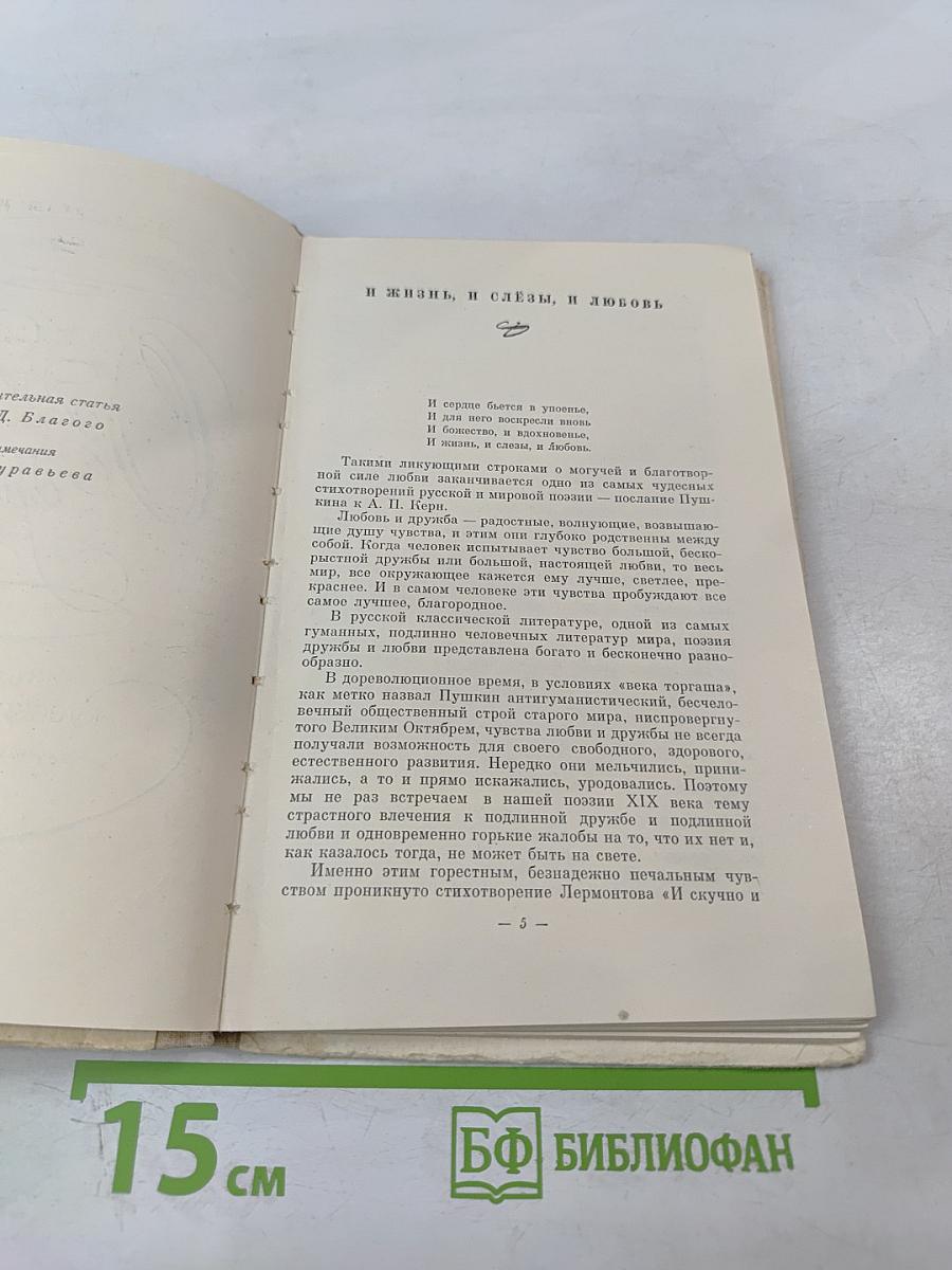 О любви и дружбе: Избранные стихи русских поэтов XIX века
