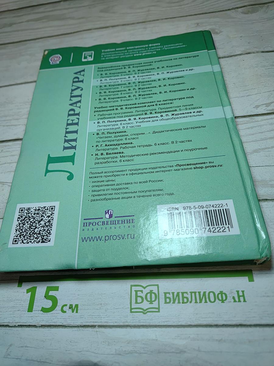 Литература. 6 класс. Часть 2