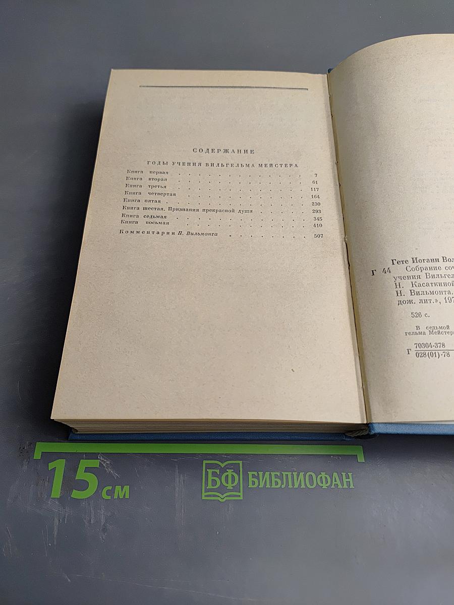 Годы учения Вильгельма Мейстера. Том 7