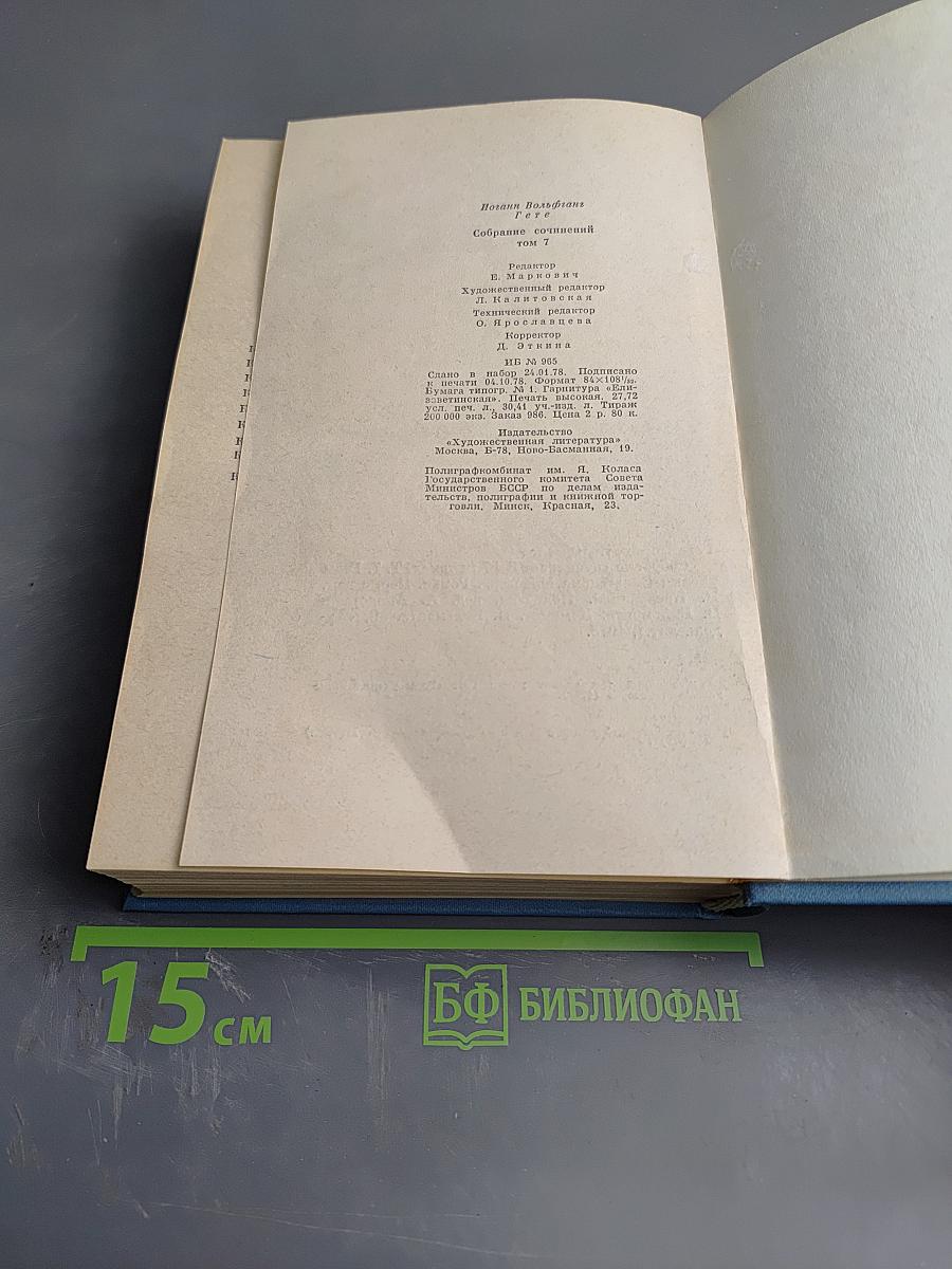 Годы учения Вильгельма Мейстера. Том 7