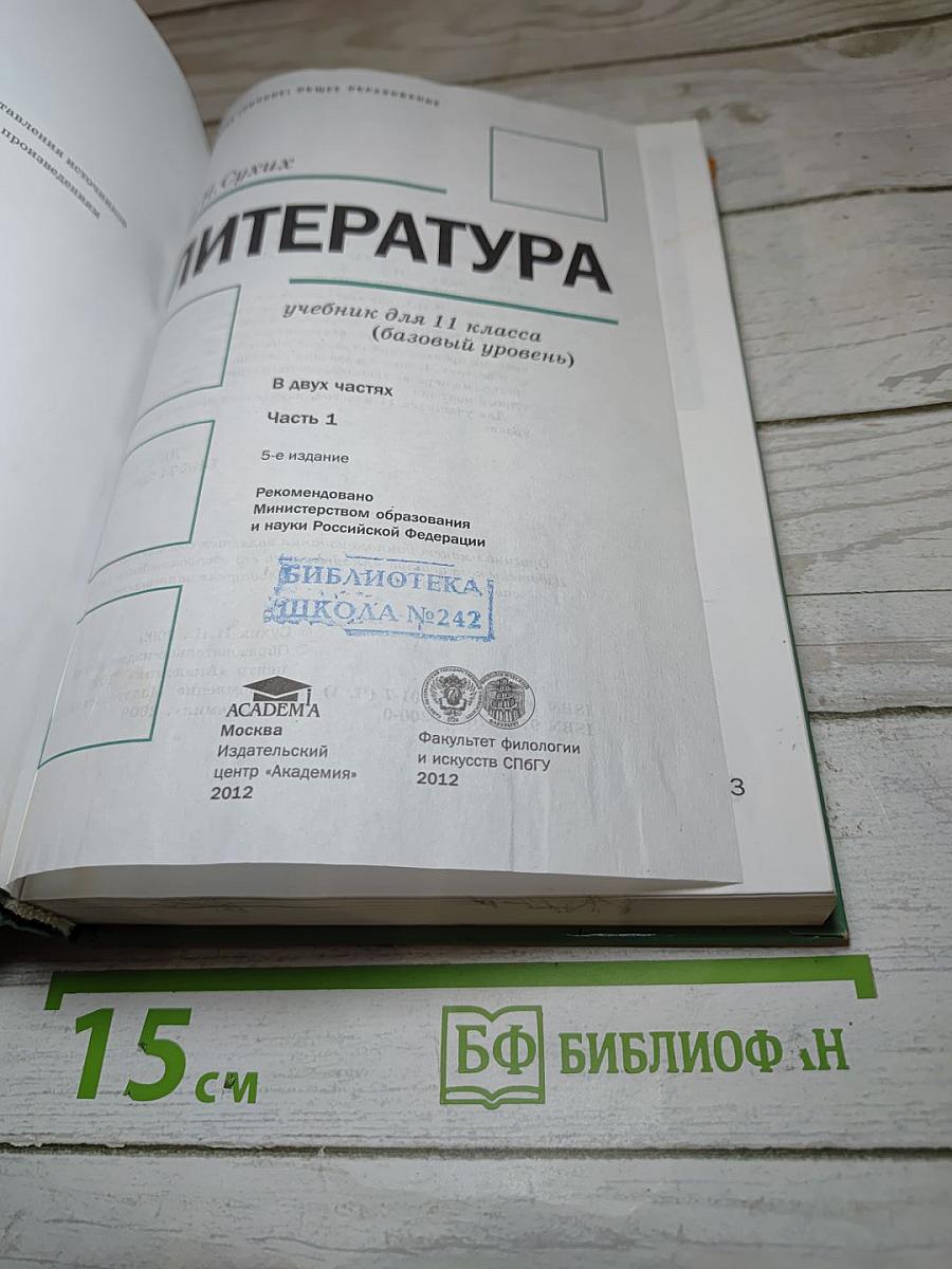 Литература 11 класс. Часть 1
