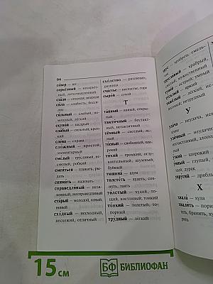 Синонимы и антонимы. Словарь школьника