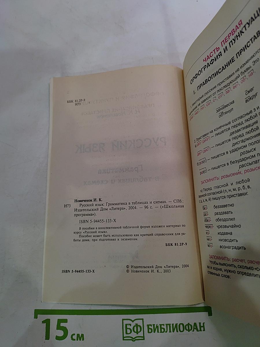 Русский язык. Грамматика в таблицах и схемах