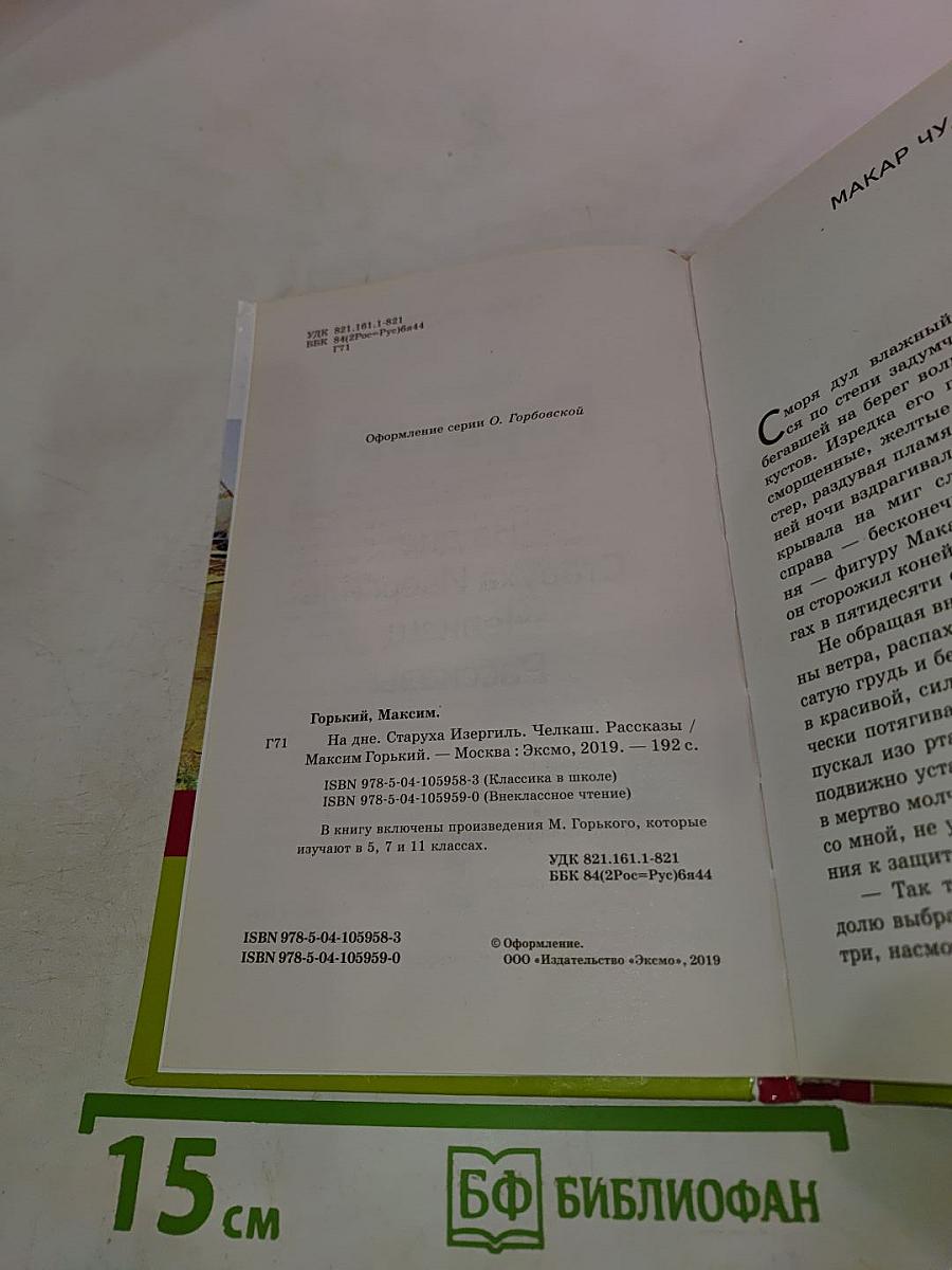 На дне. Старуха Изергиль. Челкаш. Рассказы. Внеклассное чтение для 5, 7 и 11 классов