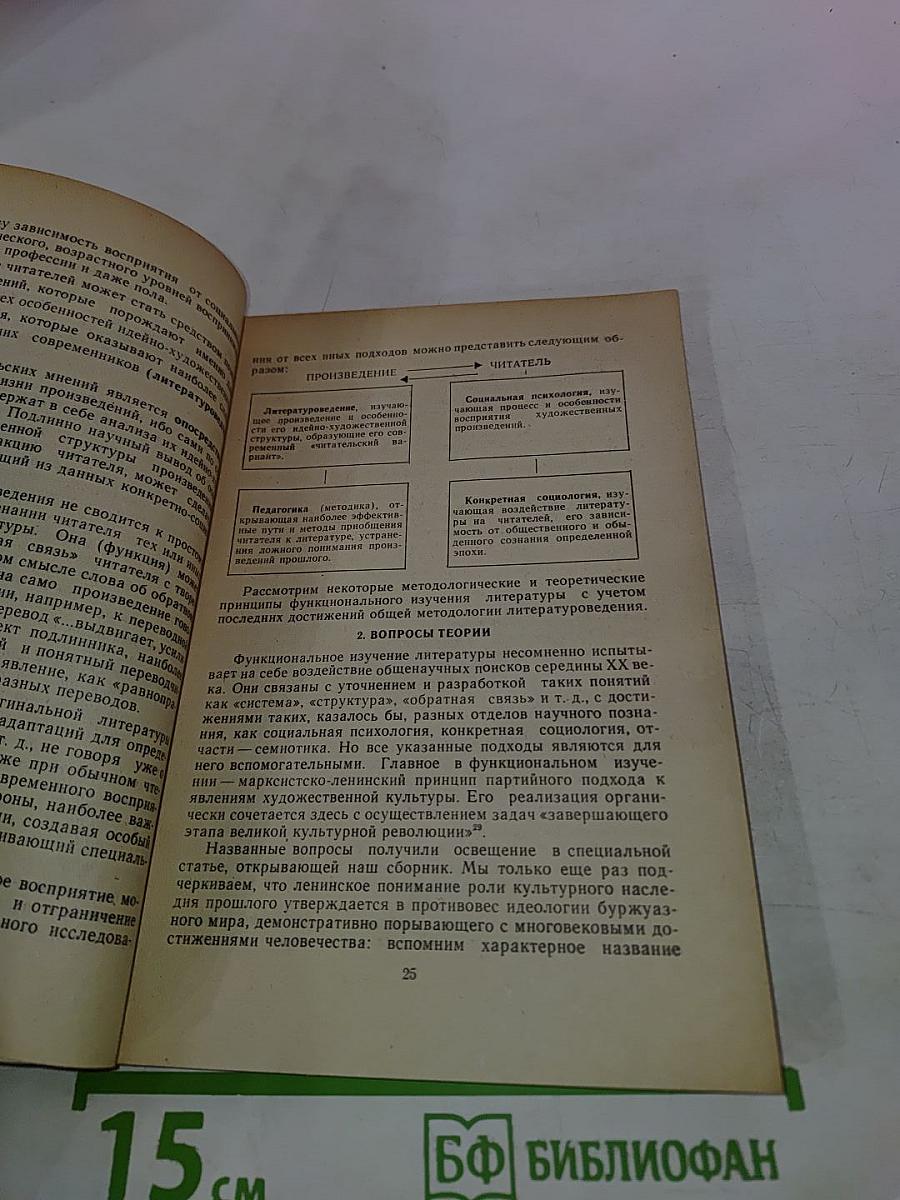 Проблемы функционального изучения литературы