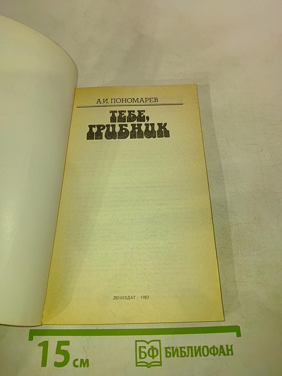 Тебе, грибник