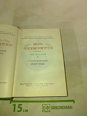 Стихотворения 1828-1841. Том первый