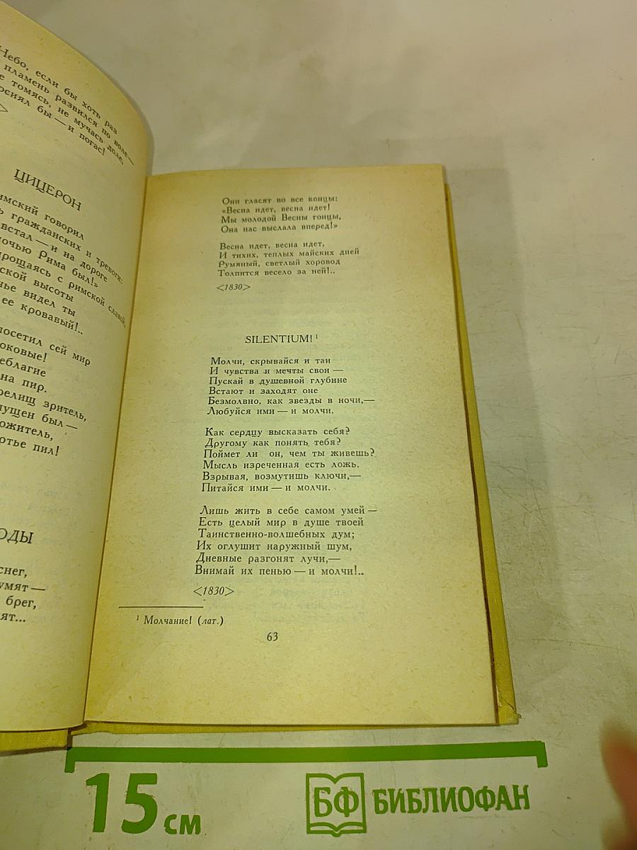 Сочинения в двух томах. Том 1. Ф.И. Тютчев