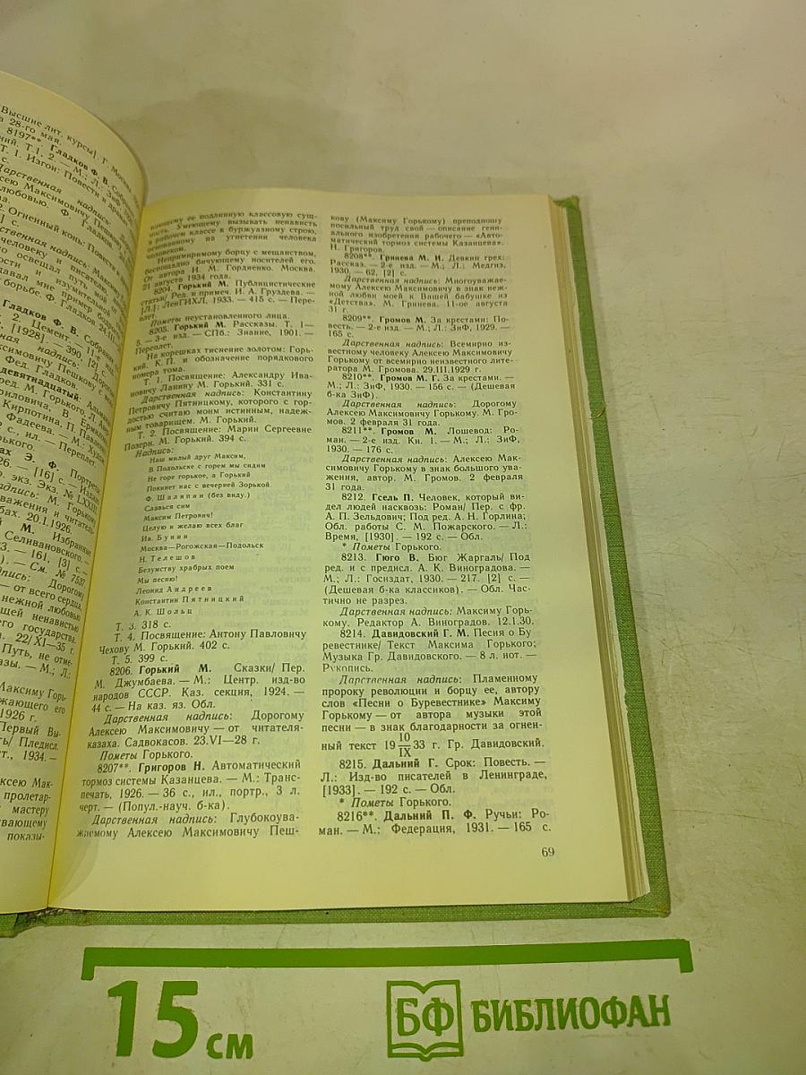 Личная библиотека А.М. Горького в Москве. Описание. В двух книгах. Книга вторая. Приложения, Указатели