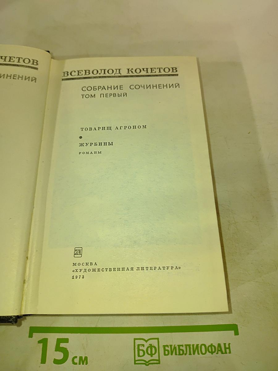 Собрание сочинений. Том первый: Товарищ Агроном, Журбины